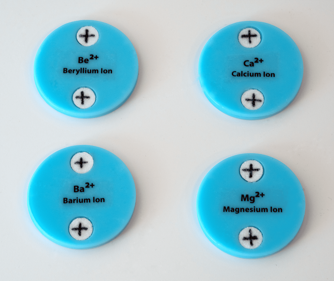 Alkaline Earth Metal Ions - Science Glen Picture of four of the alkaline earth metal ions.