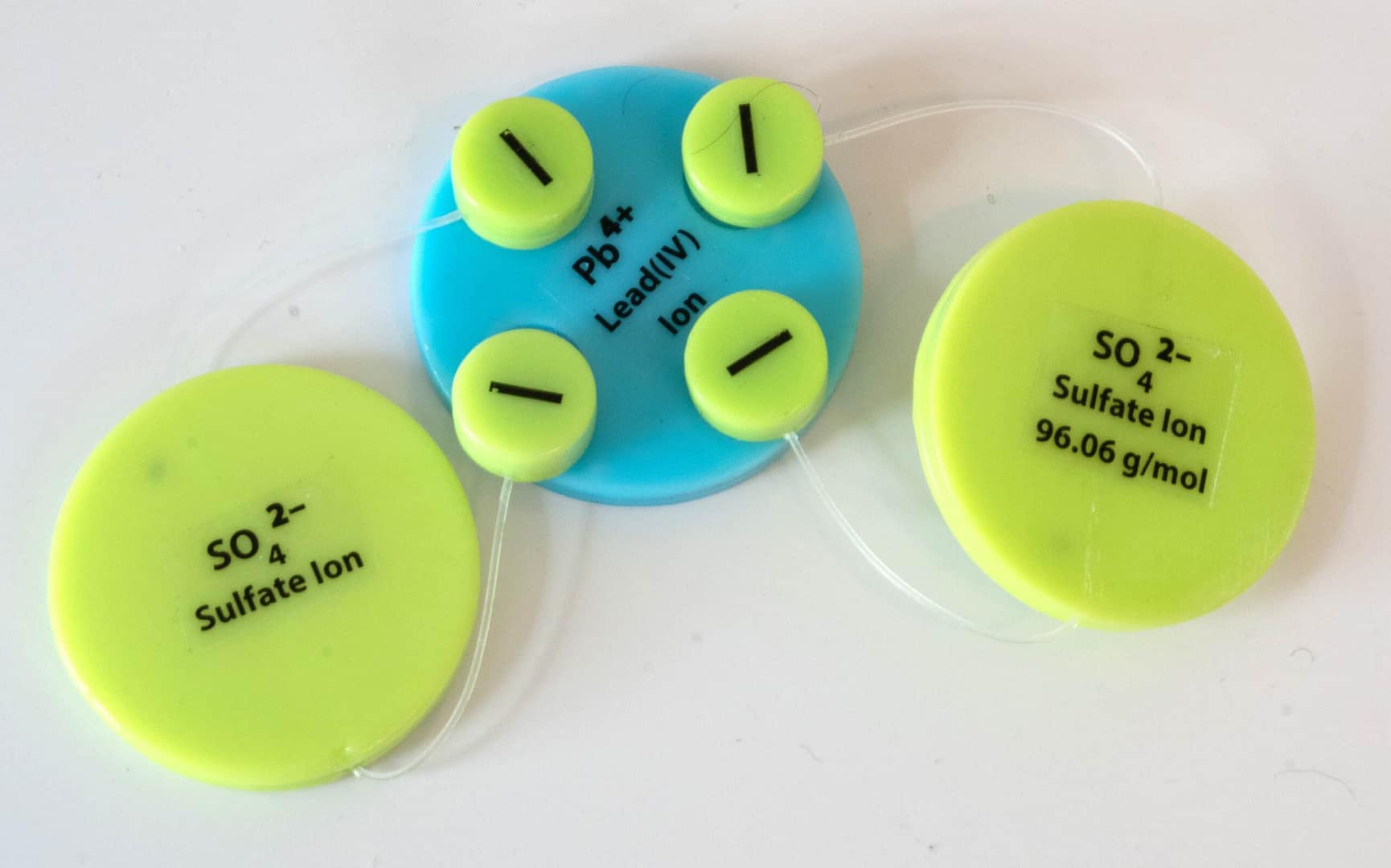 LeadIV Sulfate - Science Glen Lead - 4 Sulfate Ionic Compound Ionic Bond Disc Model