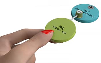 Virtual Ionic Compound screenshot of virtual ionic compound modeled with the Ionic Bond Disc Model